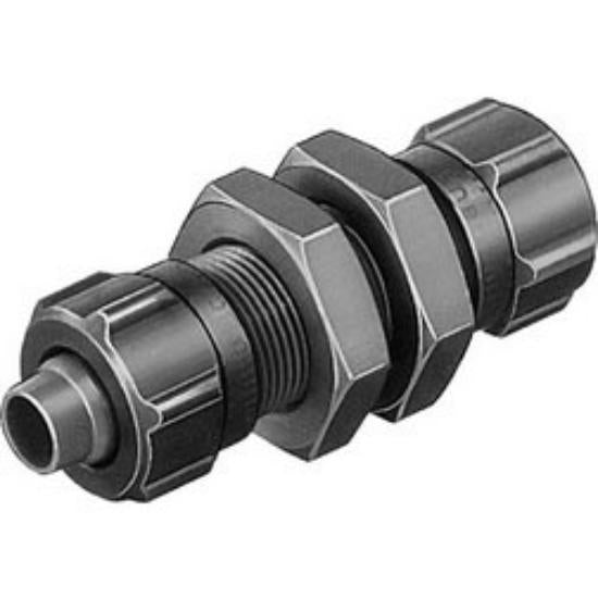 Festo Bulkhead connector for 6mm tube to 6mm tube KS I