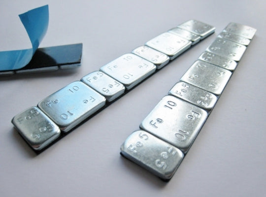 Self Adhesive Balance Weights 60g strip Silver