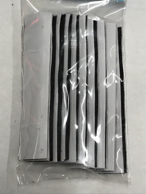 Self Adhesive Velcro Strip 18mm x 100mm Black 10pk C5534