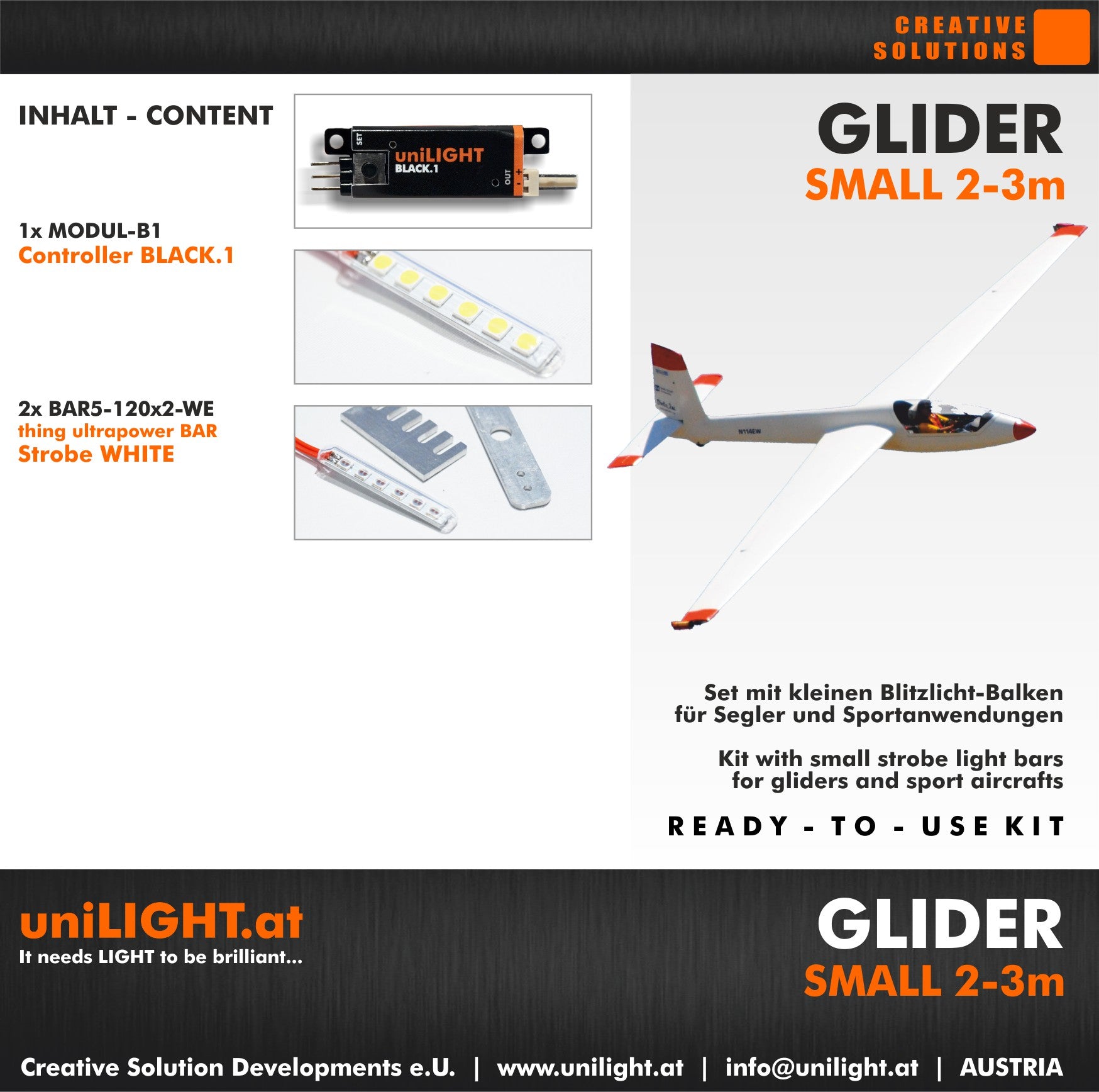 UniLight Glider Small Lighting Set