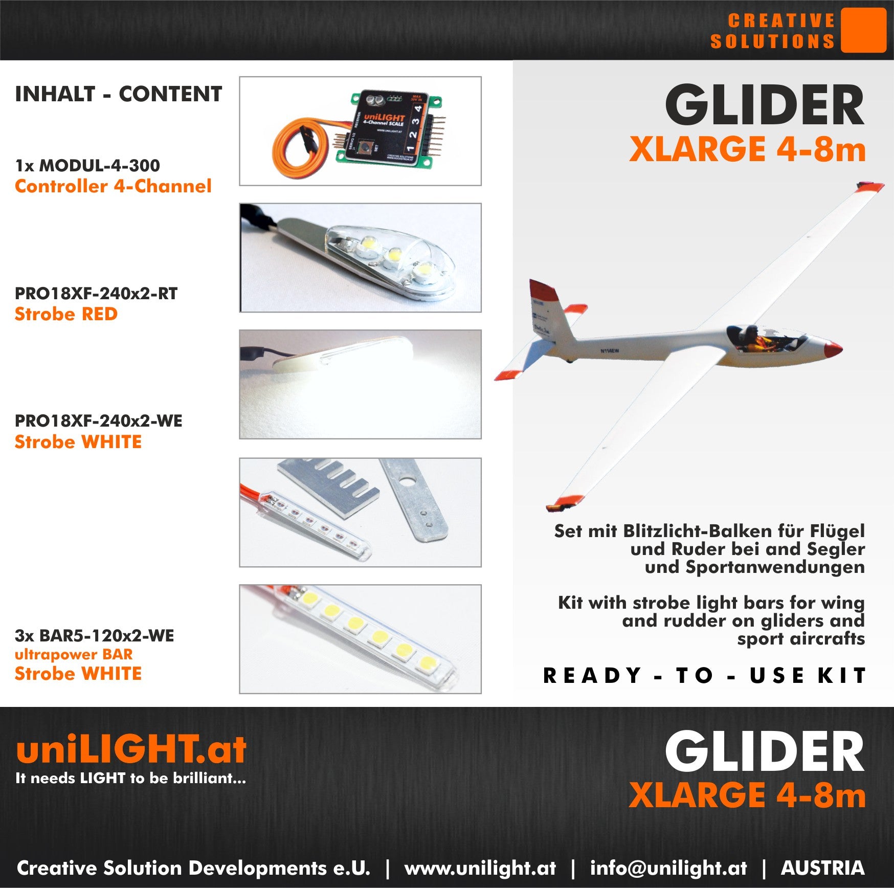 UniLight Glider Extra Large Lighting Set