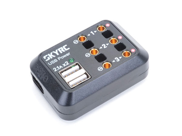 SkyRC 10A DC Power Distributor 3x DC Output + 2x USB - XT60 SK-600114-03