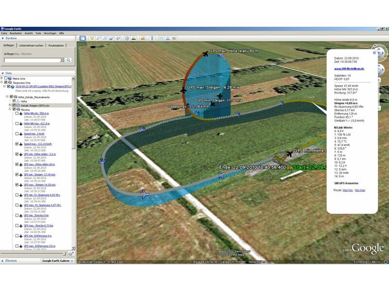 SM MODELL BAU GPS Logger 3 Telemetry GPS with TEK Vario SM2750