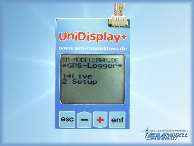 SM MODELL BAU UniDisplay RC Telemetry Display / Programmer with Connection Cable SM2400