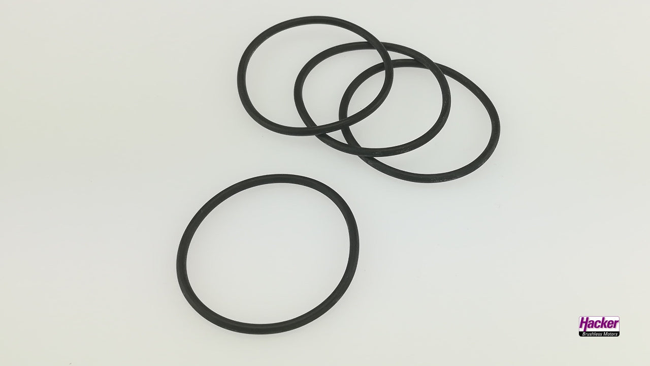 Large (L) Folding Prop Rubber Set 4 pieces from Hacker 19940300-414