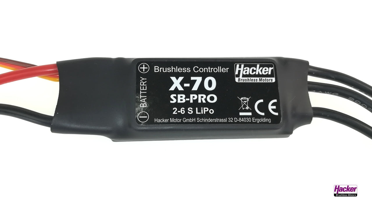 Speed Controller X-70-SB-Pro 2 to 6s ESC from Hacker 87200006