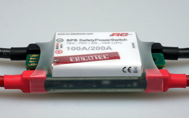 SPS Safety Power Switch 70V 100/200A Battery / ESC Isolator A72011 from Emcotec IRC