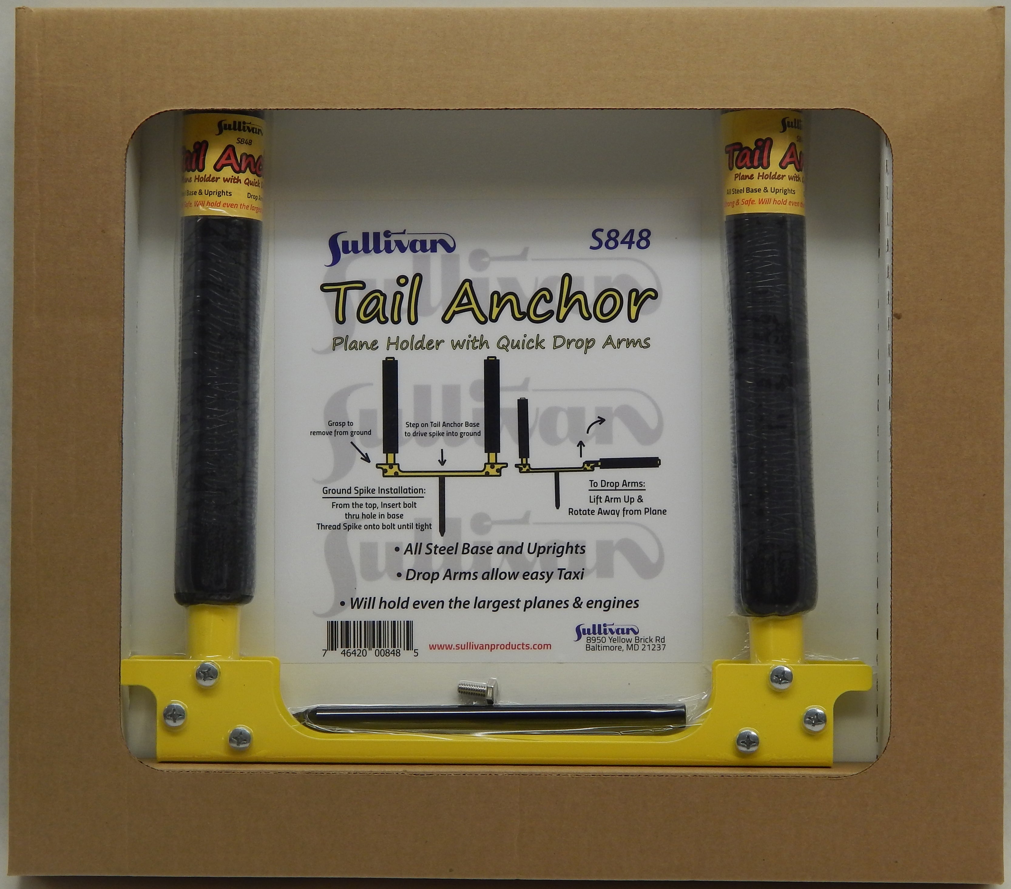 Sullivan Tail Anchor Folding Model Retainer S848