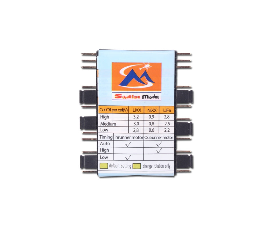 Sunrise Model Programming Card (For Airplanes)