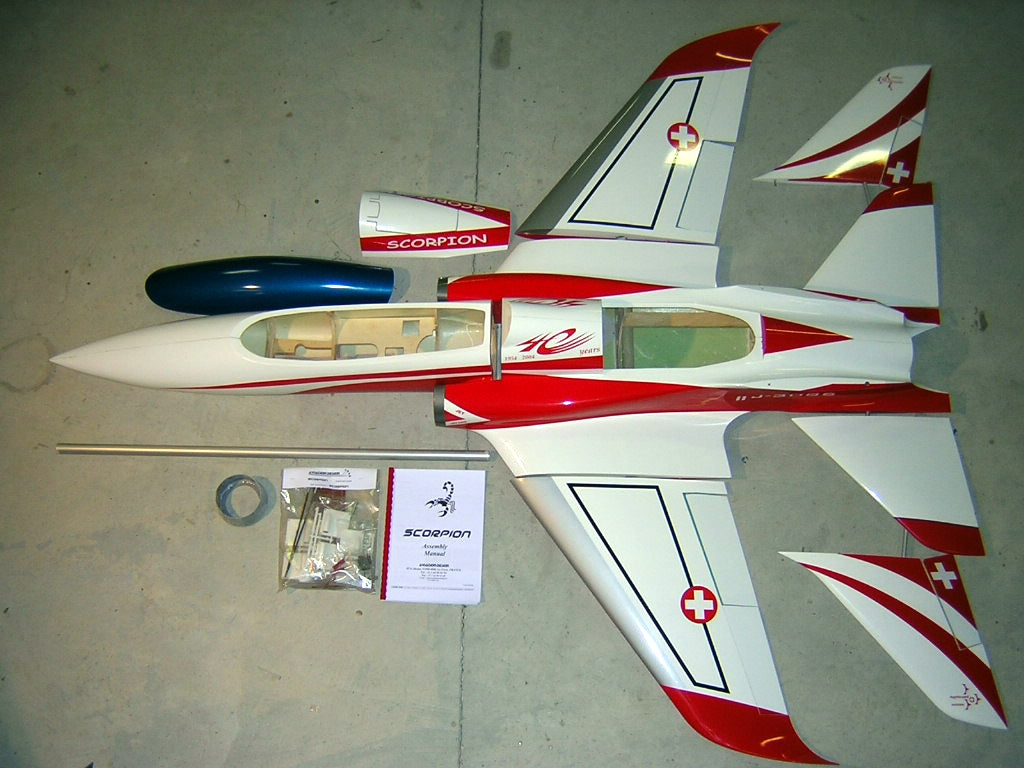 Super Scorpion Jet for 14 to 18 kg (31 - 40 lbs.) Thrust Jet Engine from Aviation Design Choice of Schemes