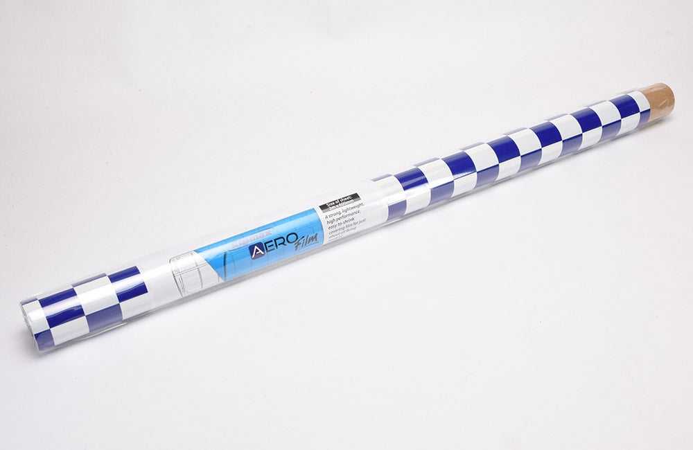 Ripmax Aero Film - Small Chequered Blue/White - 2m x 0.6m (Roll) T-AEF-026