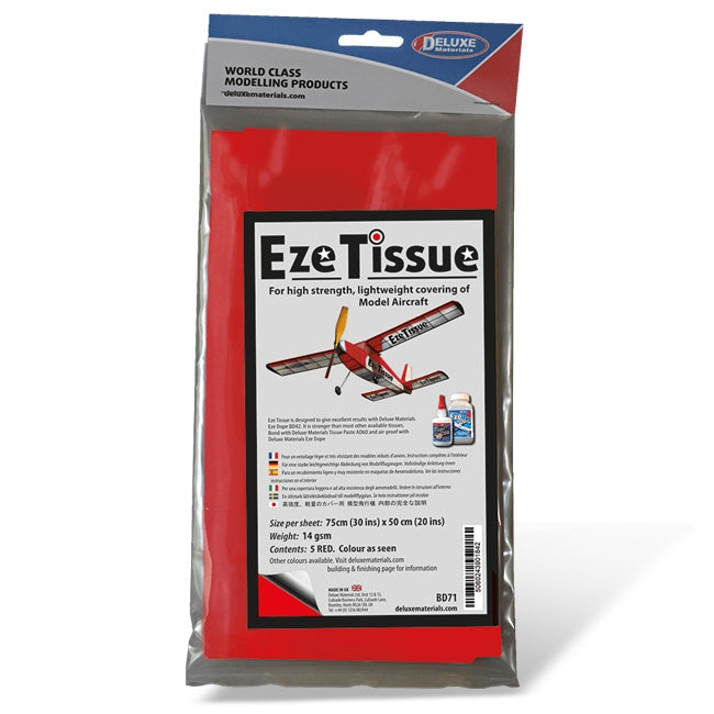 Deluxe Materials Eze Tissue (Red) (5 sheets per pack) BD71
