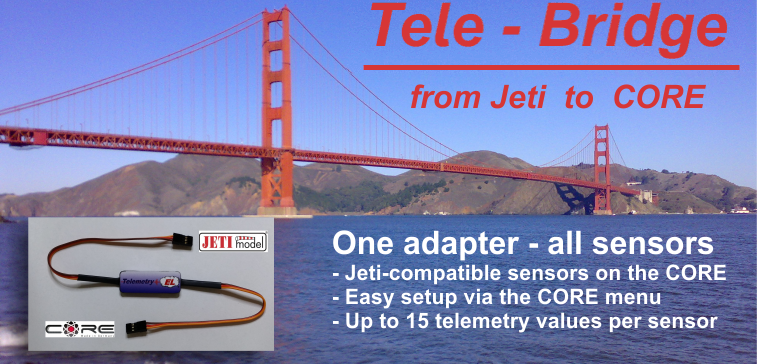 Jeti to Powerbox Core Telemetry Bridge from Smoke Systems
