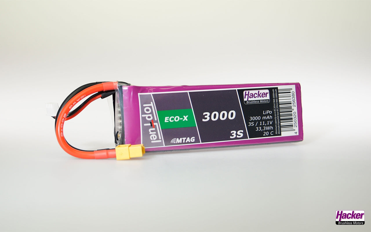 Hacker TopFuel ECO-X 3S 3000mAh 20C MTAG With XT60
