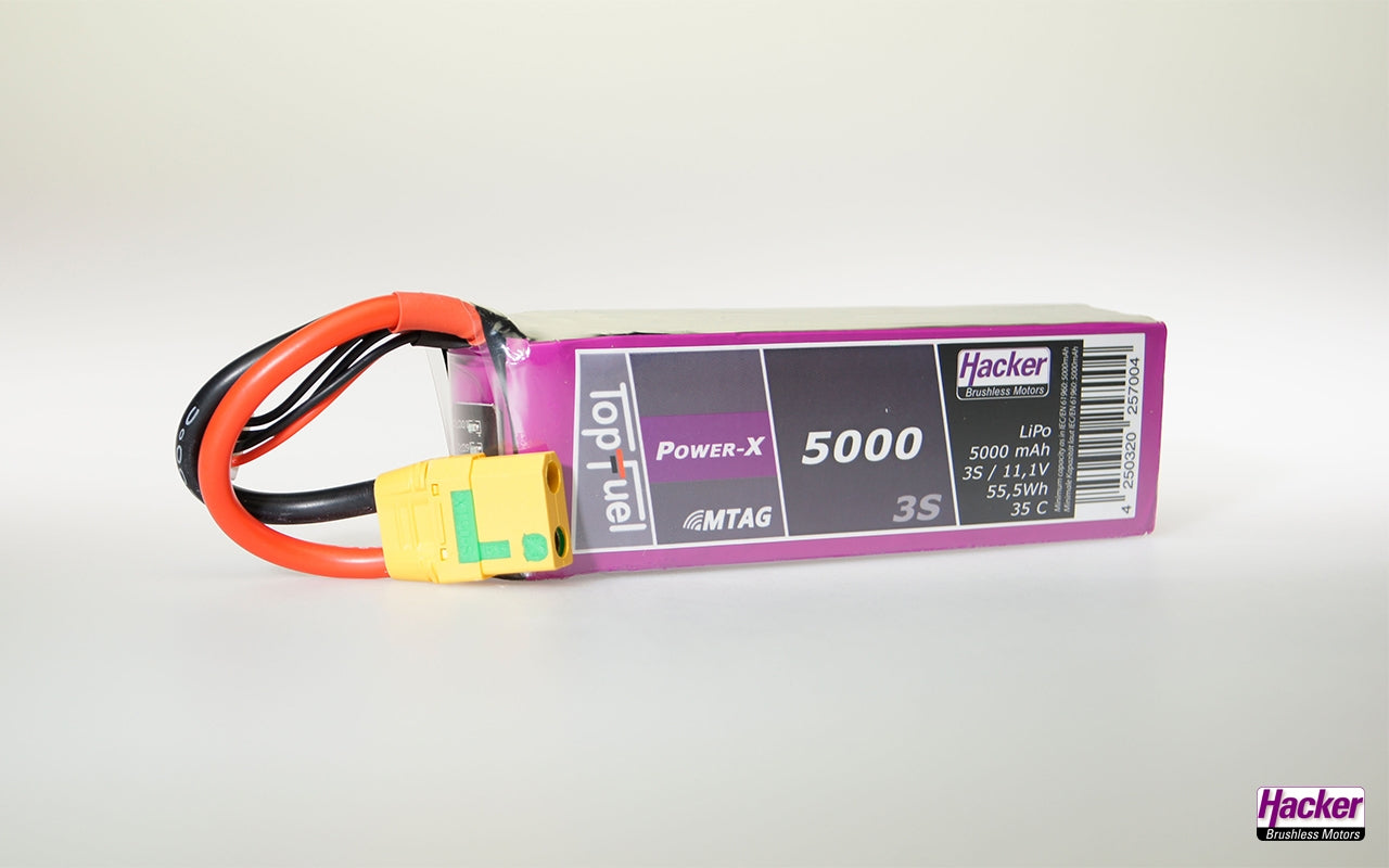 Hacker TopFuel LiPo 35C Power-X 5000mAh 3S MTAG