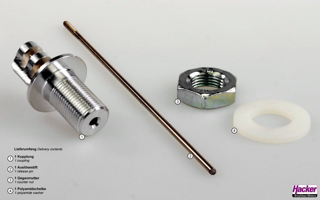 Hacker Tow Coupling for Fuselage Back Mounting 10108414