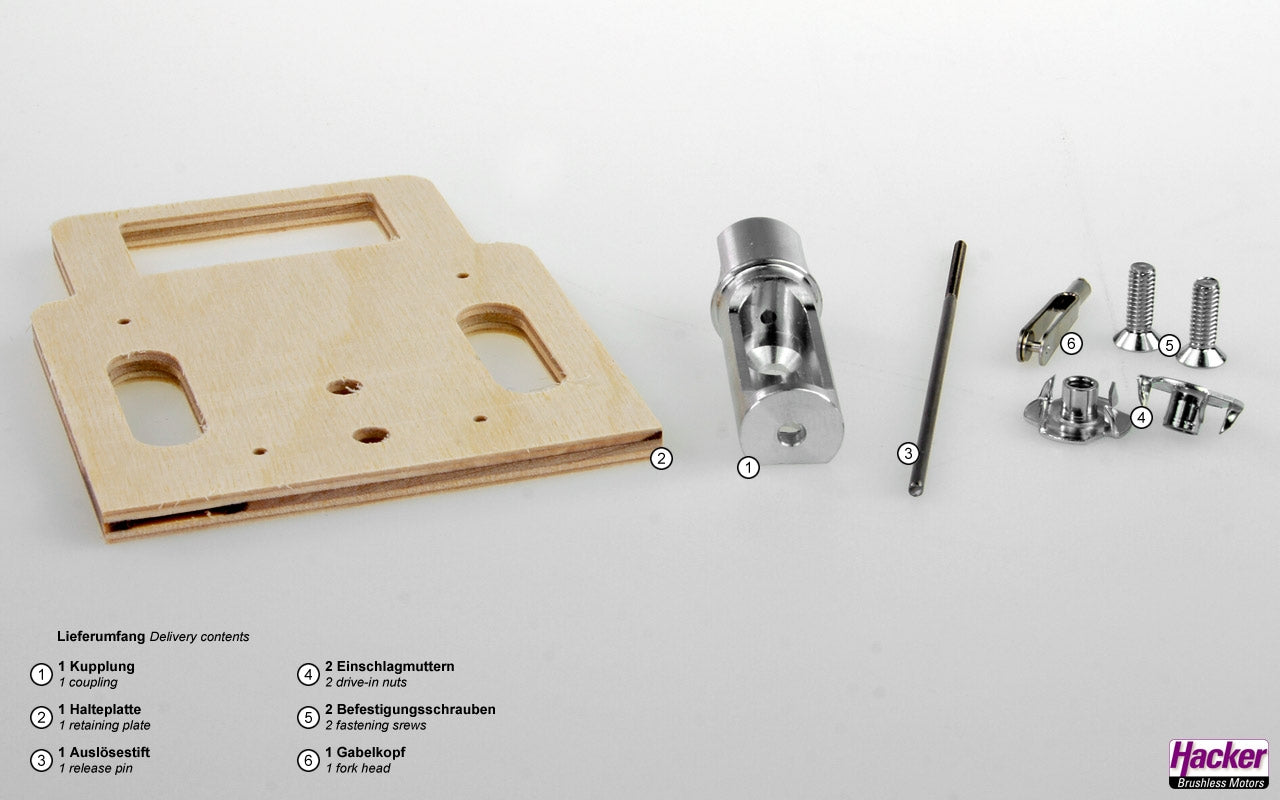 Tow Coupling with Retaining Plate for Frame Mounting 10108413
