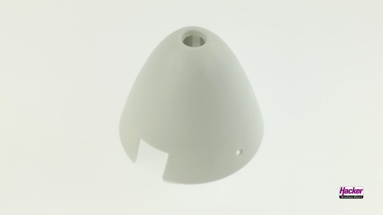 44mm Scale Turbo Light Spinner Cap White for Folding Prop from Hacker 27874901
