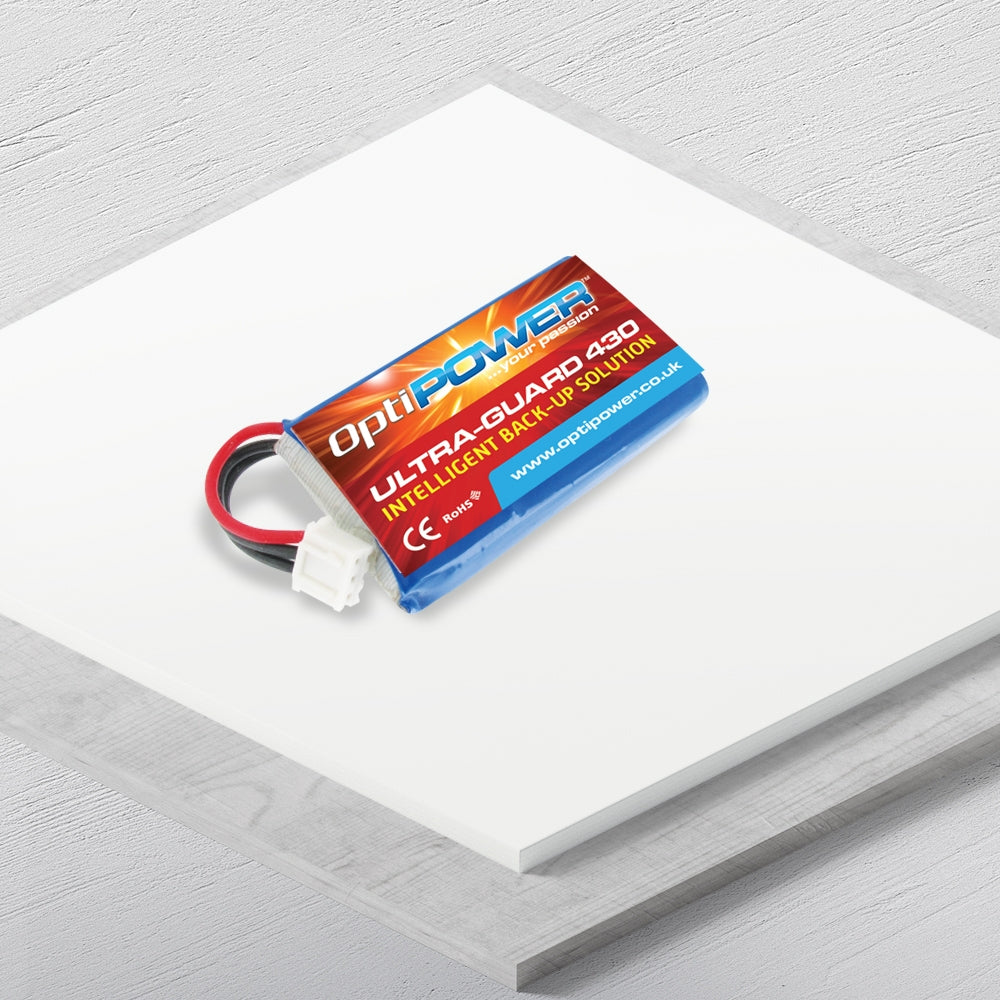 Optipower Ultra Guard 430 Back Up Replacement 430mAh Lipo Battery B4302S