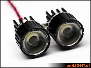 UniLight 2x8W Double-Spotlight 22mm T-Fuse White SPOT22FE-080-2x-WE