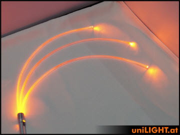 UniLight 4W Glow Fiber 3mm Red