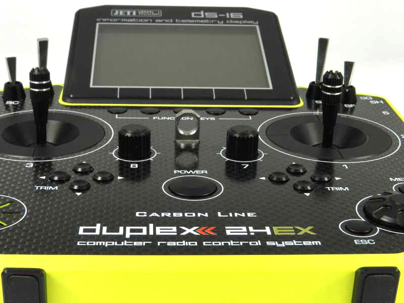 Jeti Duplex 2.4EX DS-16 Carbon Yellow Transmitter Multimode