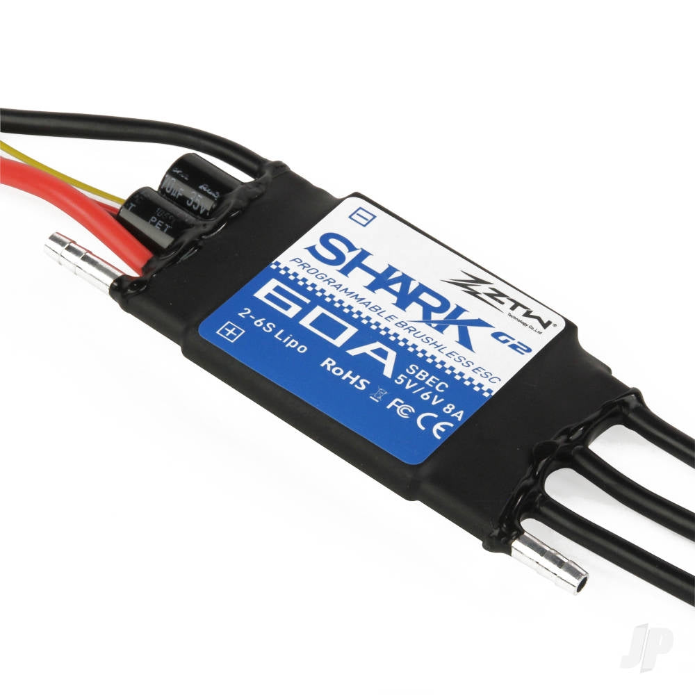 ZTW Shark 60A SBEC ESC G2 (2-6 Cells) (Water-cooled) ZTW9060211