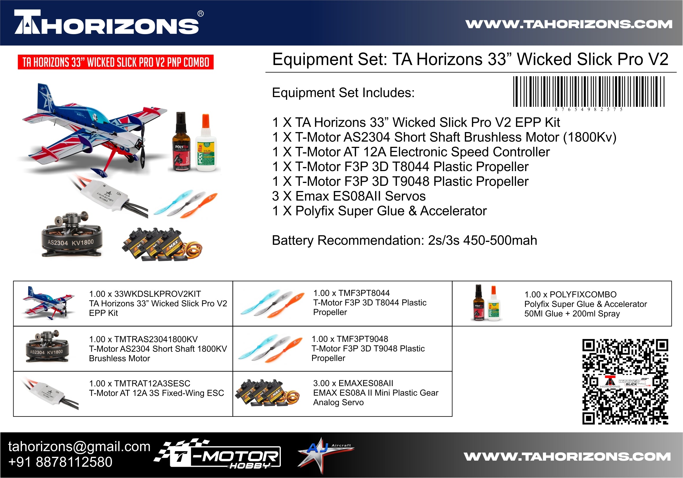 TA Horizons 33" Wicked Slick Pro V2 - (AJ Scheme) TAH33WSPV2