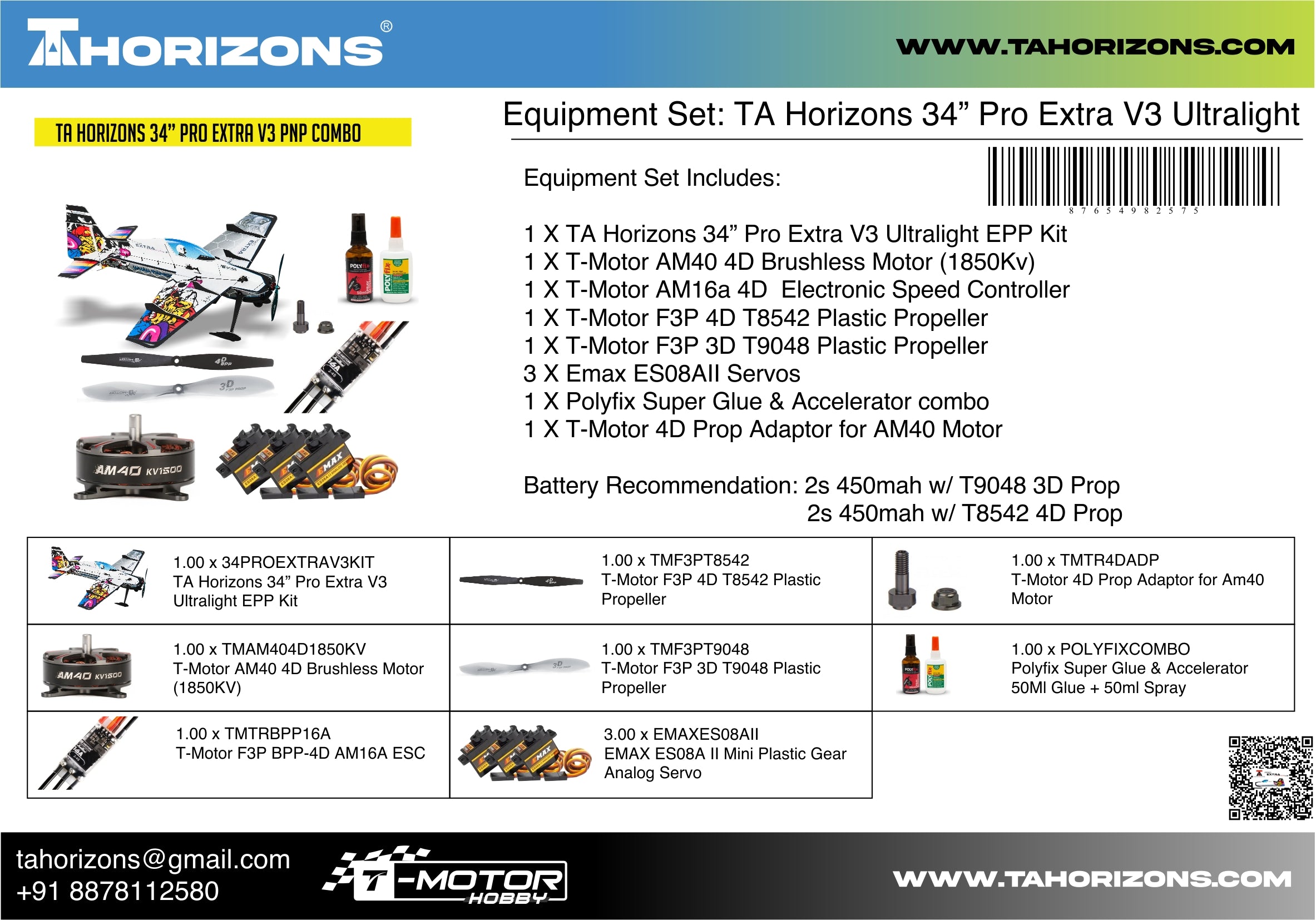 TA Horizons 34" Pro Extra V3 Ultralight 3D/4D TAH34PEV3U