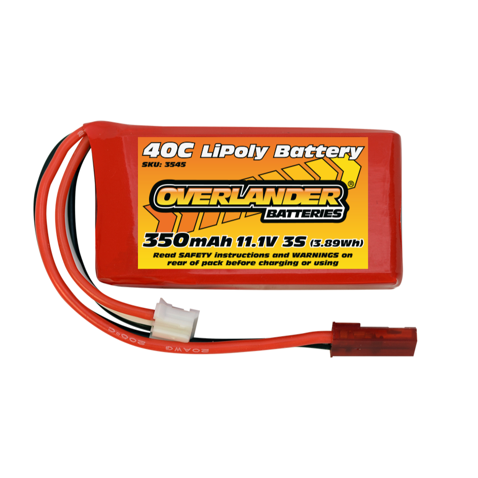 Overlander 350MAH 11.1V 3S 40C LIPO BATTERY 3545