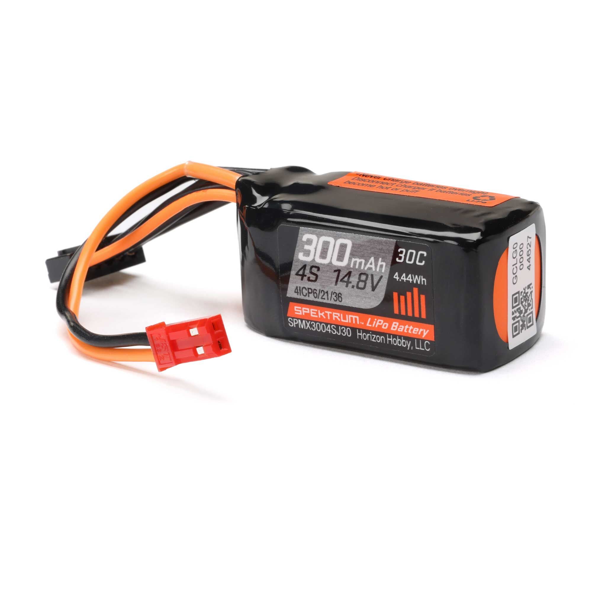 4S 14.8V 300mAh 30C LiPo Battery JST SPMX3004SJ30