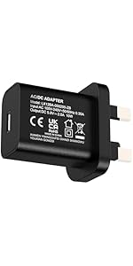 5V 2A 10W Black USB A Charger Plug 100V-240V Ideal for Transmitter Charging