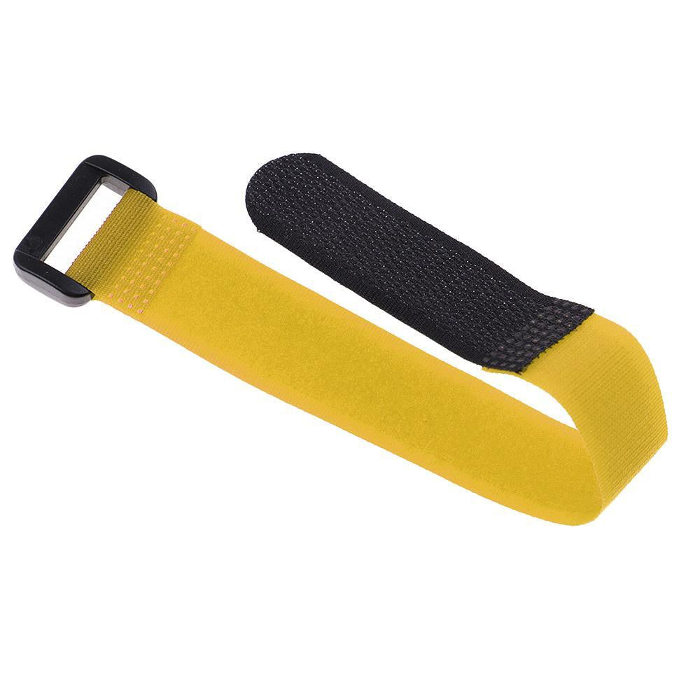 Velcro Battery Strap 200mm with Ring in Yellow
