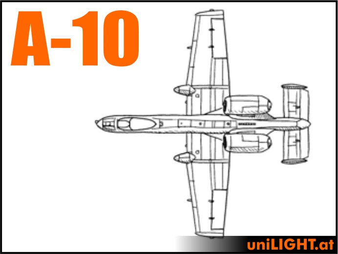 A-10 Warthog (1:6, 3m, MIBO) Bundle Scale Light Set from Unilight Model Lighting BND-A10-6-MIB