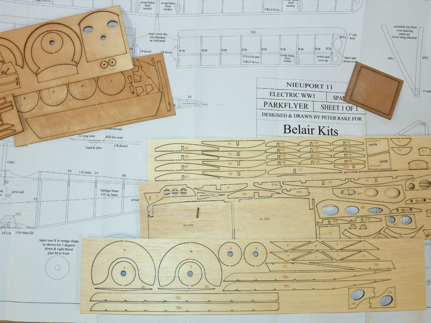 Belair Nieuport 11 "Bebe' 25" electric scale kit BA017