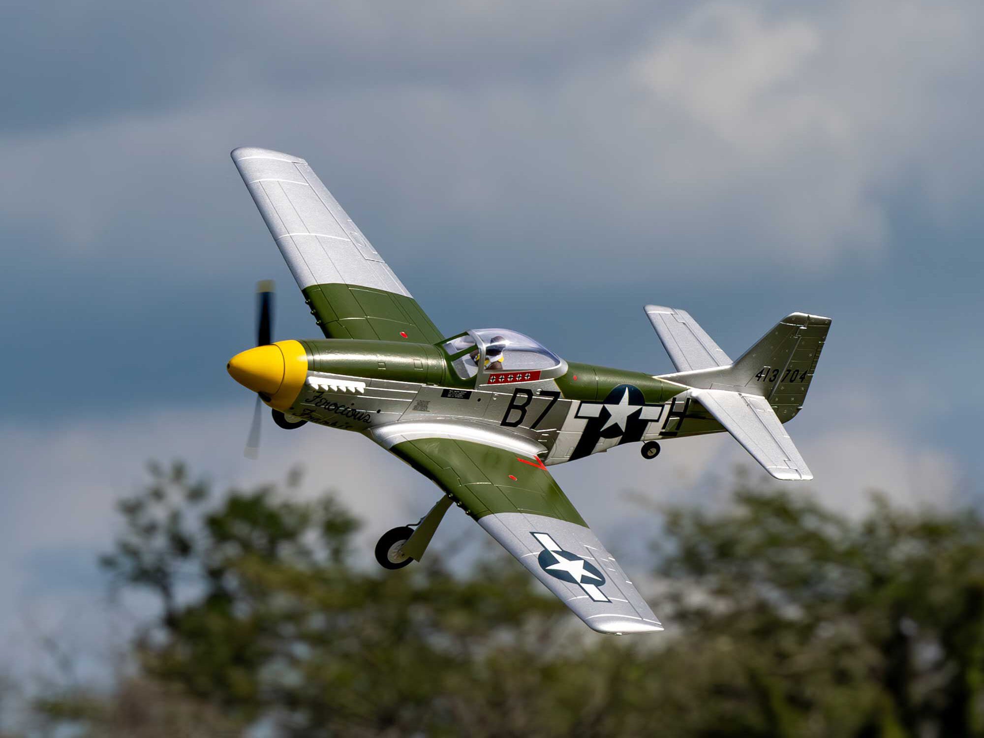 E-Flite P-51D Mustang 1.0m BNF Basic with AS3X+ and SAFE Select EFL02650