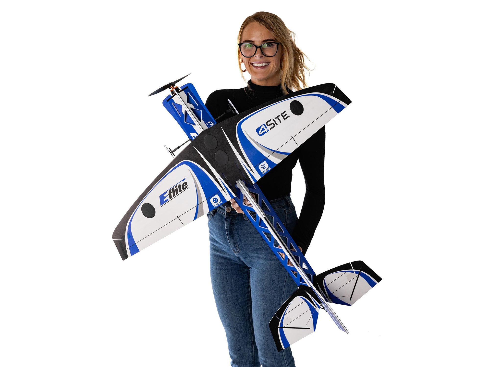 E-Flite 4-Site 3D FF (Flat Foamy) 800mm BNF Basic with AS3X+ and SAFE Select EFL02950