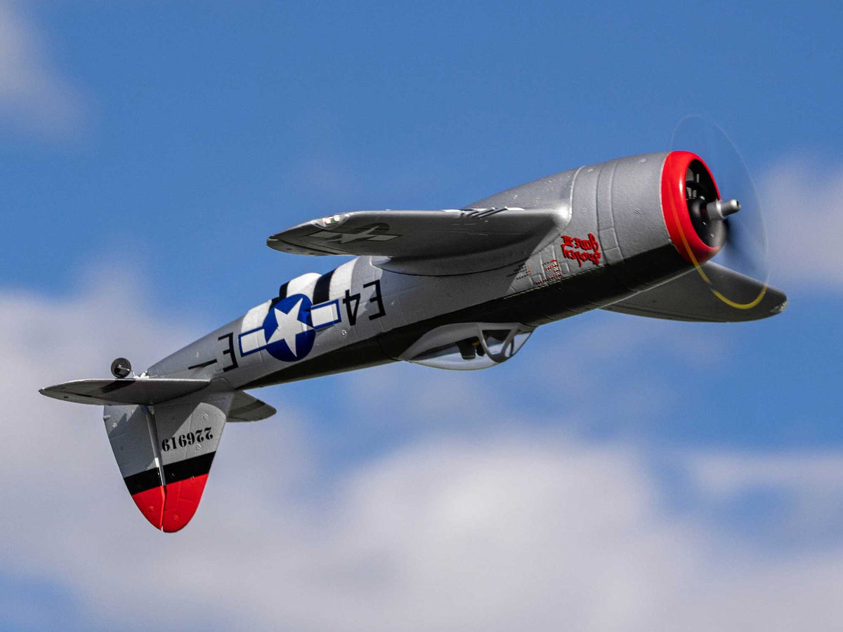 E-Flite Micro P-47 Thunderbolt BNF Basic with AS3X+ & SAFE Select EFL07050