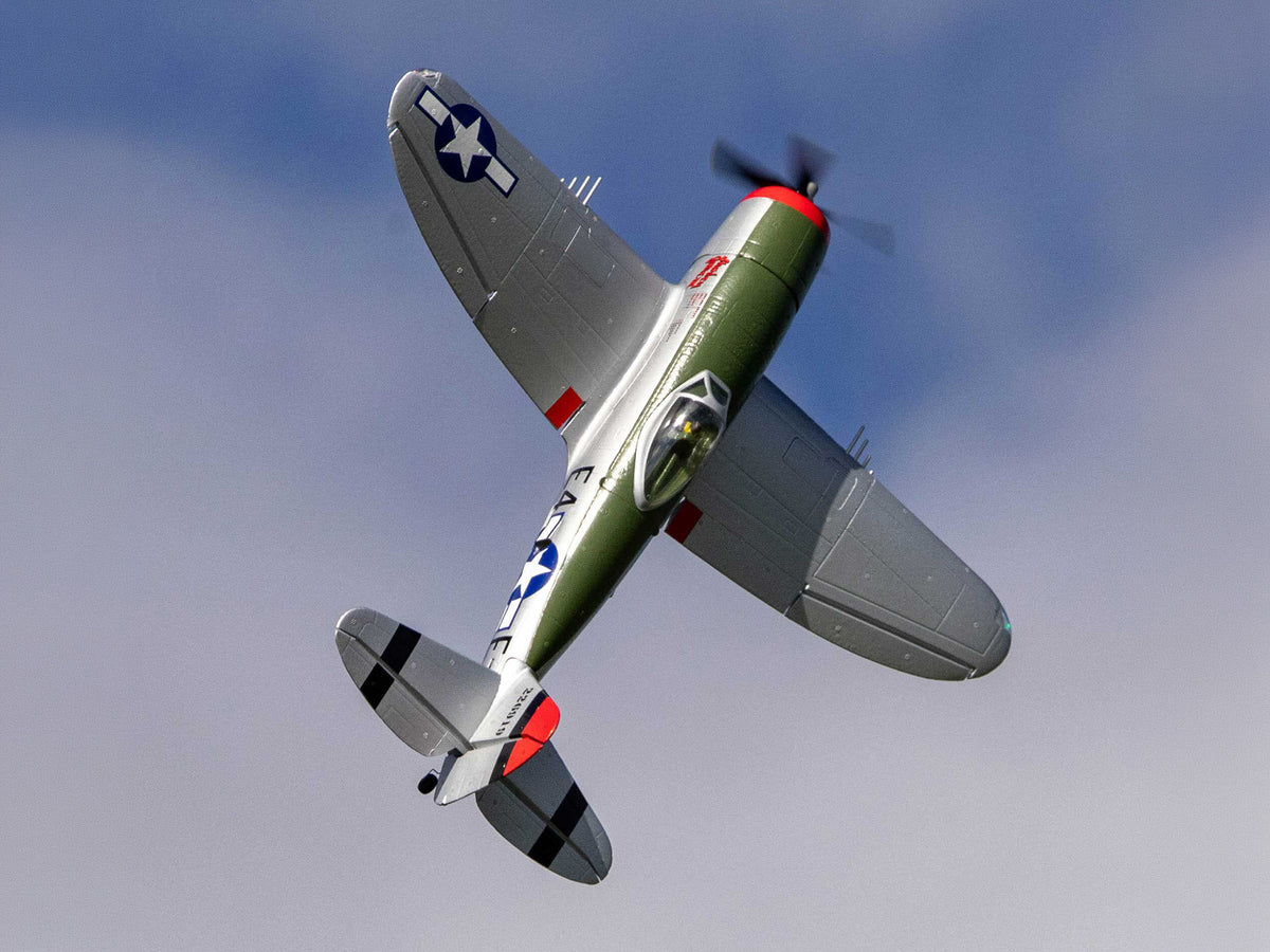 E-Flite Micro P-47 Thunderbolt BNF Basic with AS3X+ & SAFE Select EFL07050