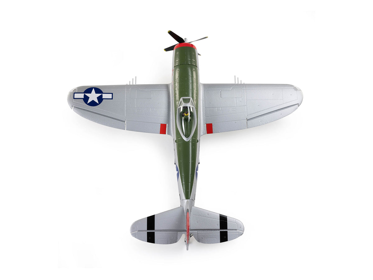 E-Flite Micro P-47 Thunderbolt BNF Basic with AS3X+ & SAFE Select EFL07050