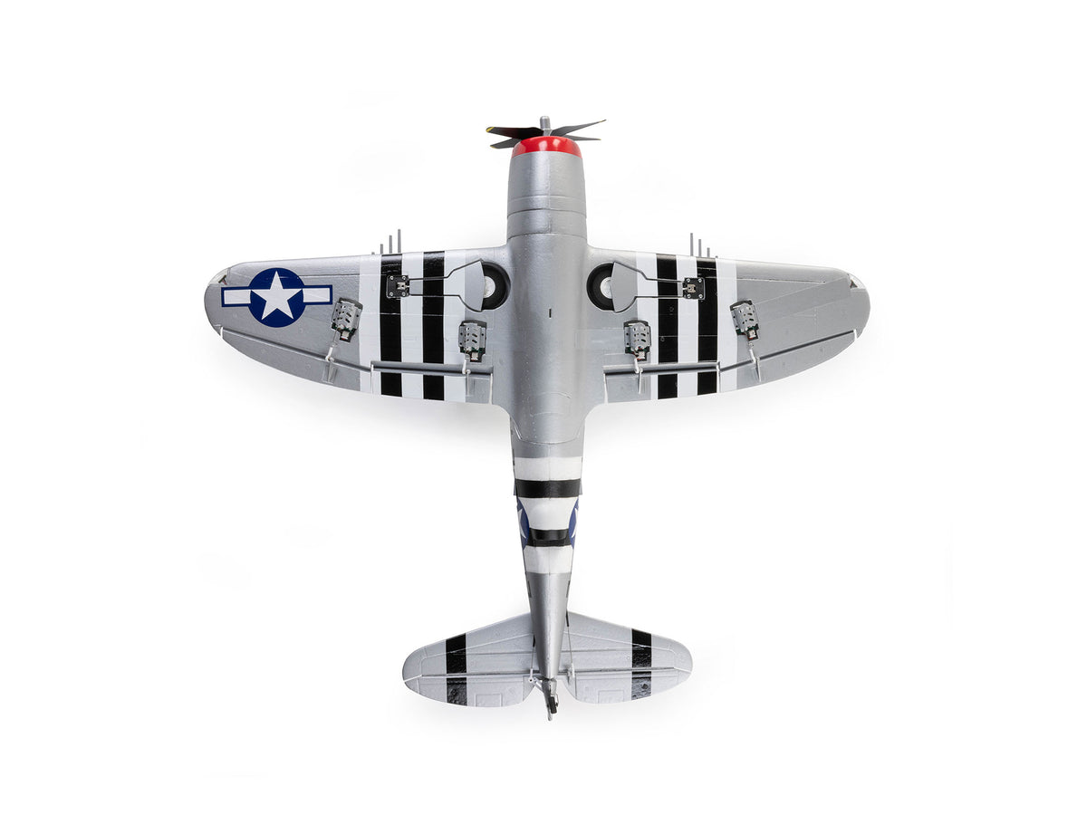 E-Flite Micro P-47 Thunderbolt BNF Basic with AS3X+ & SAFE Select EFL07050