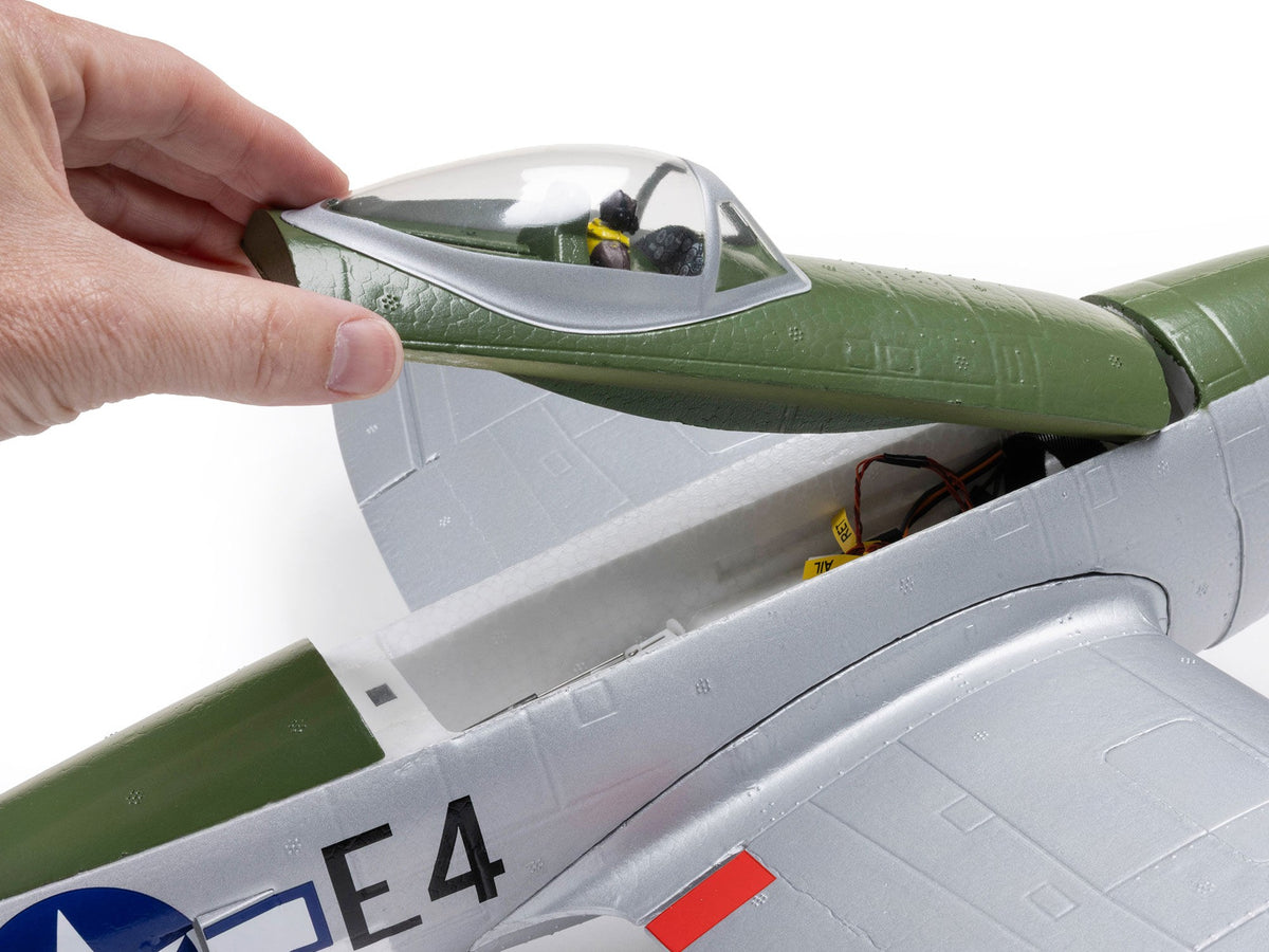 E-Flite Micro P-47 Thunderbolt BNF Basic with AS3X+ & SAFE Select EFL07050