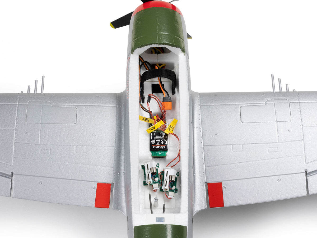 E-Flite Micro P-47 Thunderbolt BNF Basic with AS3X+ & SAFE Select EFL07050