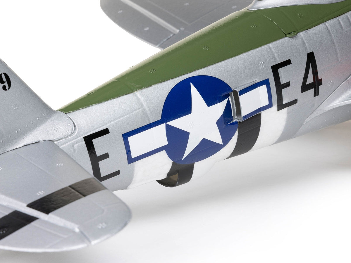 E-Flite Micro P-47 Thunderbolt BNF Basic with AS3X+ & SAFE Select EFL07050