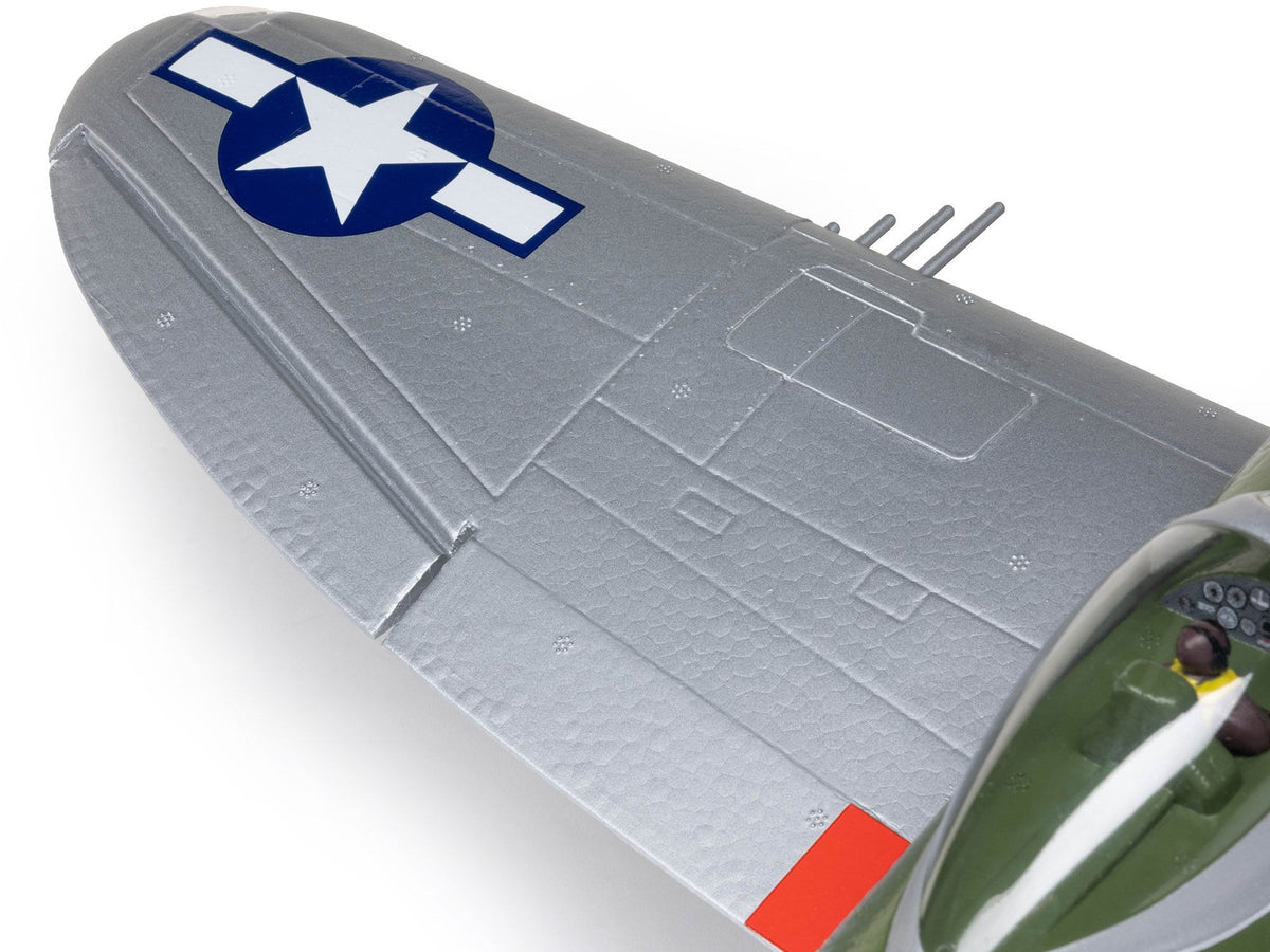 E-Flite Micro P-47 Thunderbolt BNF Basic with AS3X+ & SAFE Select EFL07050