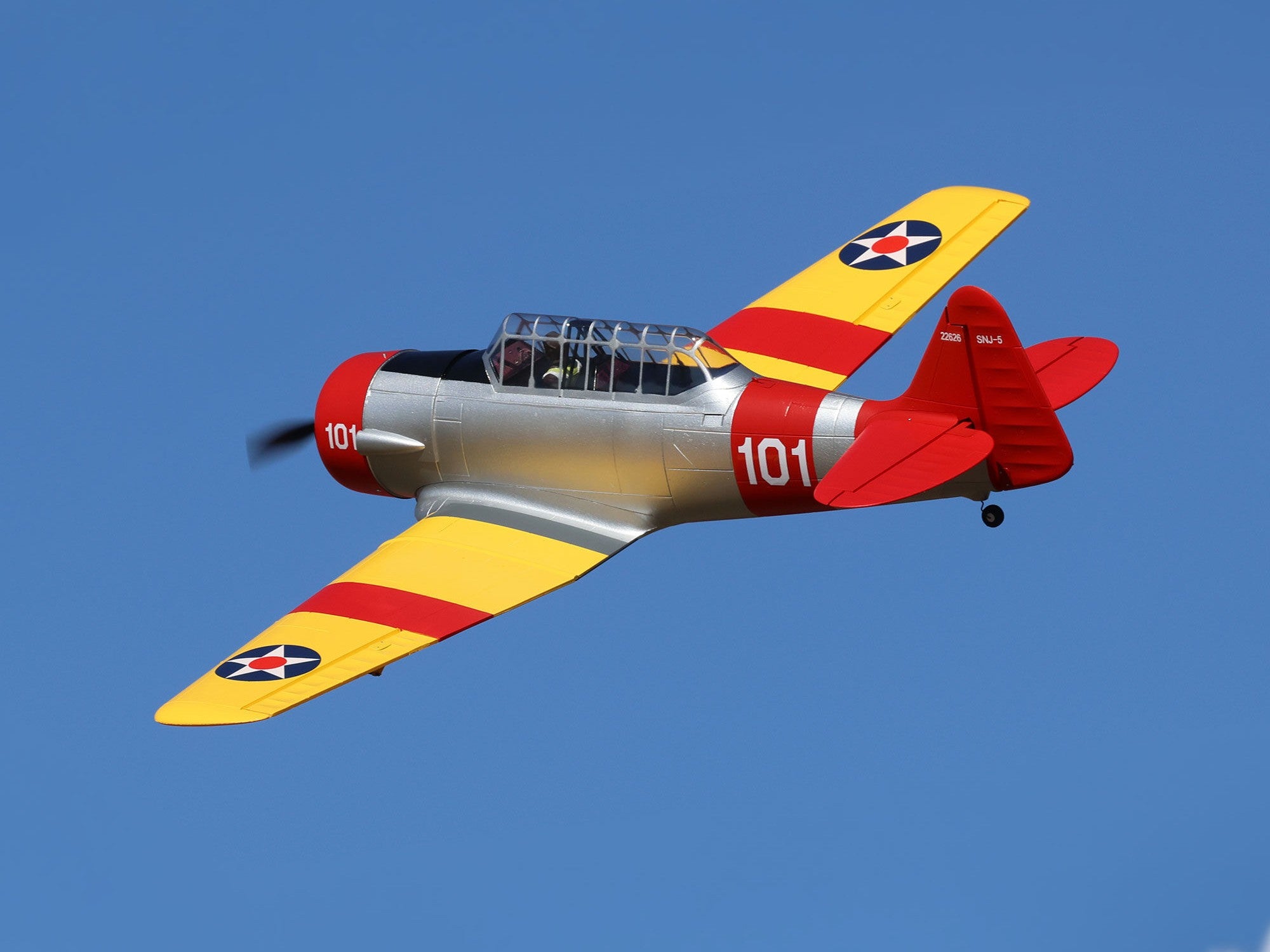 E-Flite SNJ-5/AT-6 Texan 1.5m BNF Basic with AS3X+ and SAFE Select EFL08750