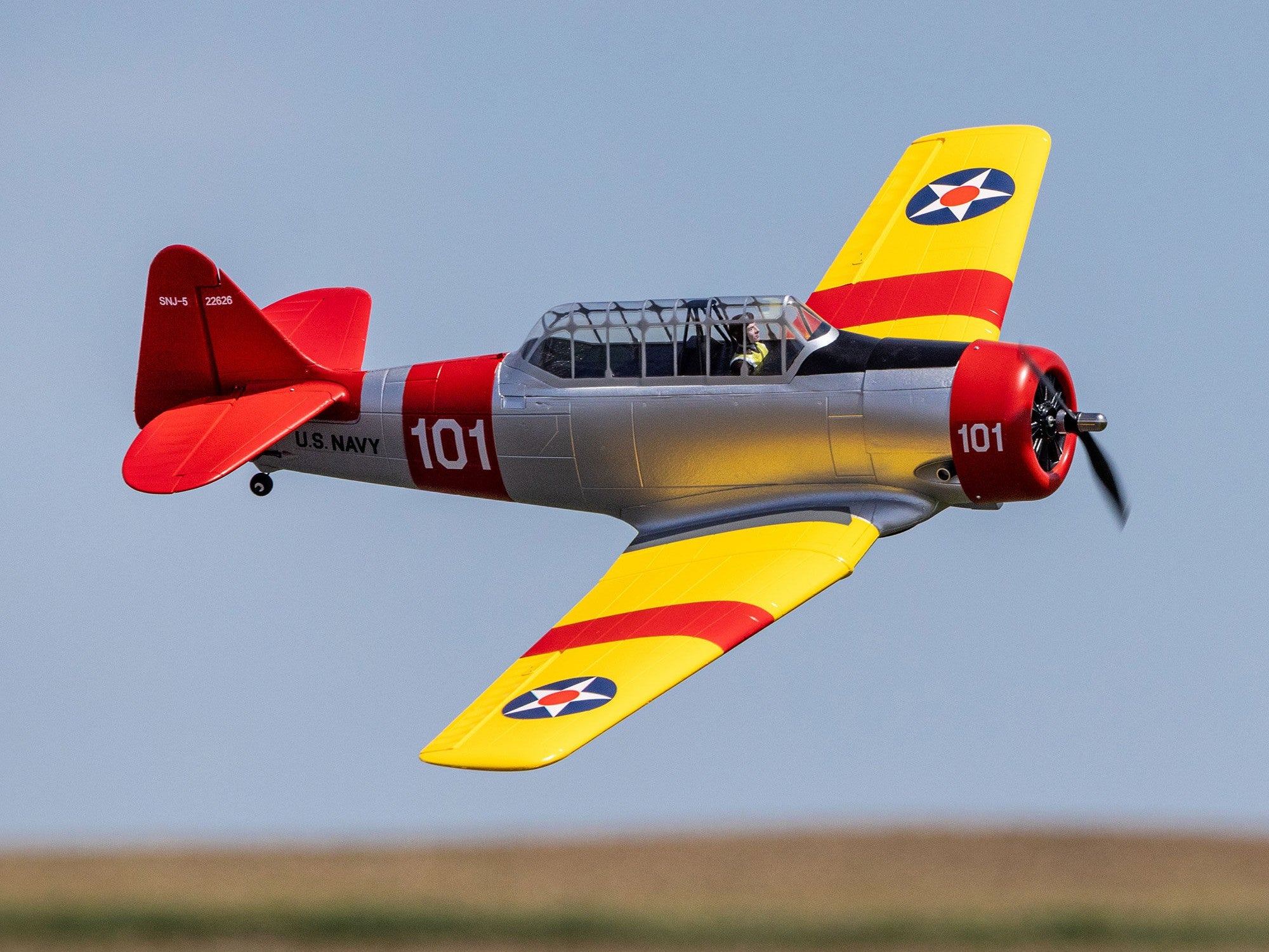 E-Flite SNJ-5/AT-6 Texan 1.5m BNF Basic with AS3X+ and SAFE Select EFL08750