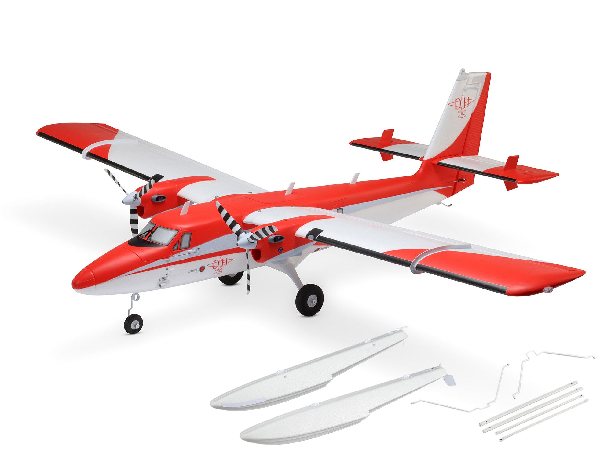 E-Flite DHC-6 Twin Otter 1.4m BNF Basic Combo with Floats Black Friday Special