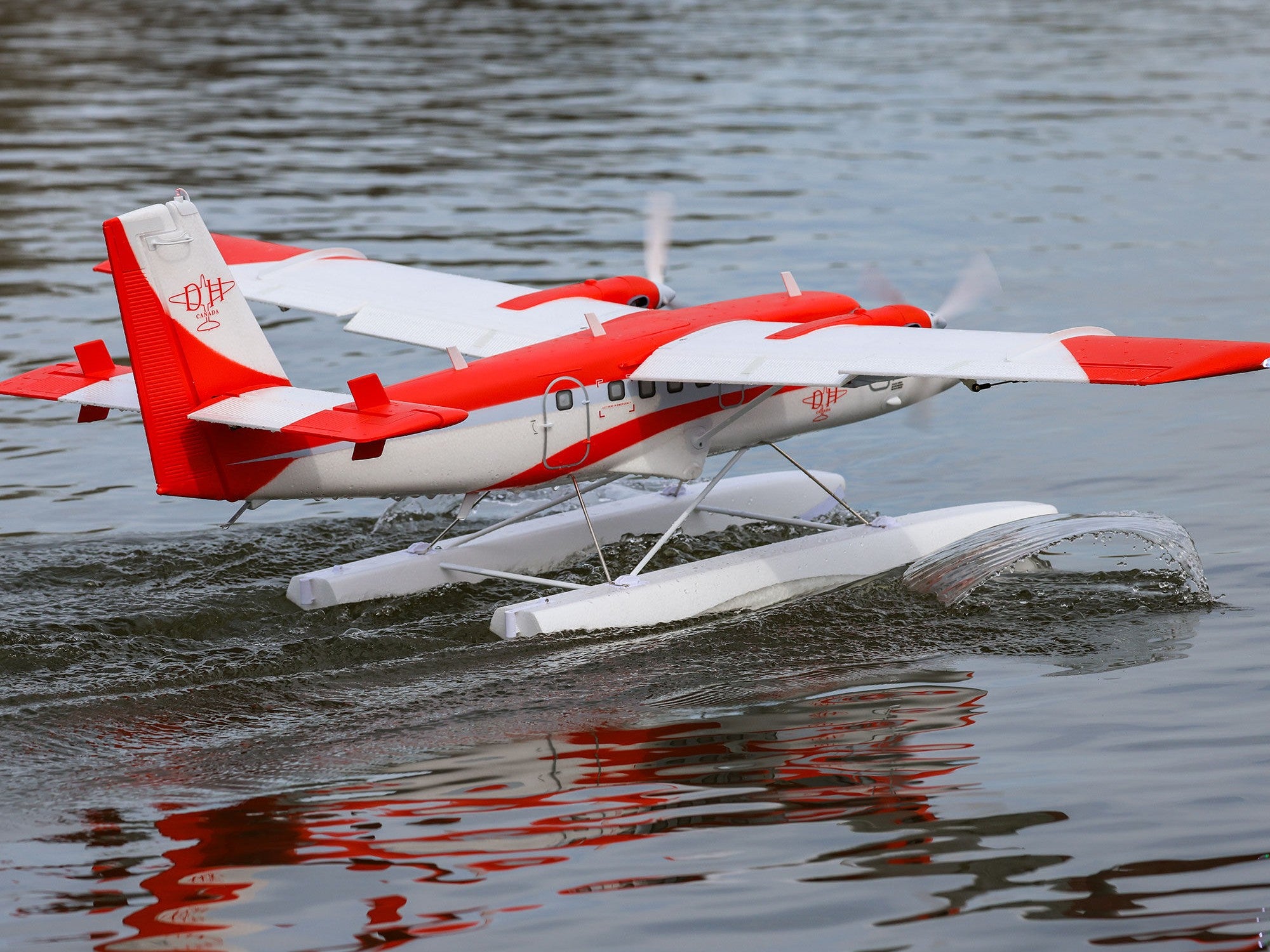 E-Flite DHC-6 Twin Otter 1.4m BNF Basic Combo with Floats Black Friday Special