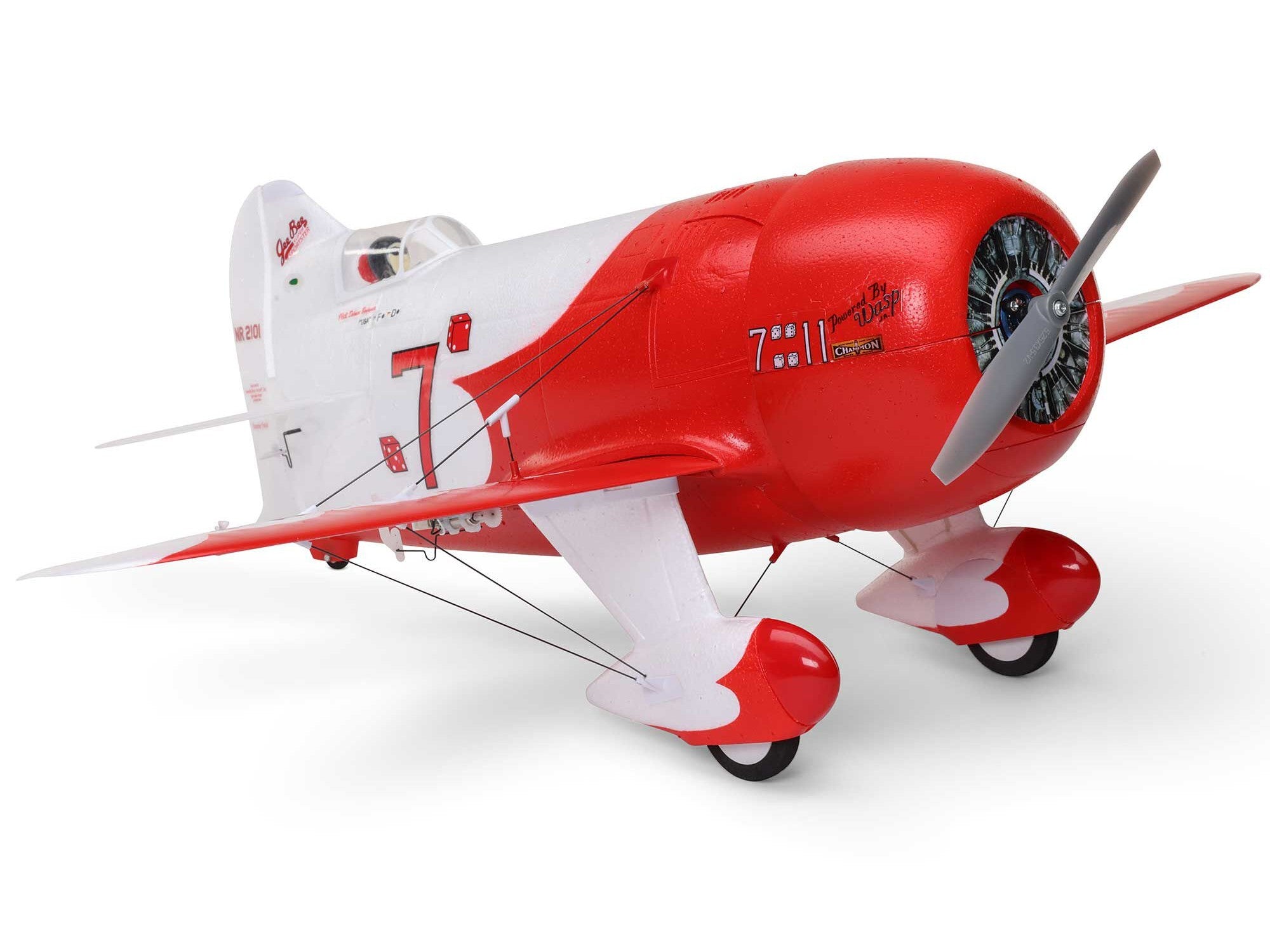 E-Flite UMX Gee Bee R-2 510mm BNF Basic with AS3X and SAFE Select EFLU61500